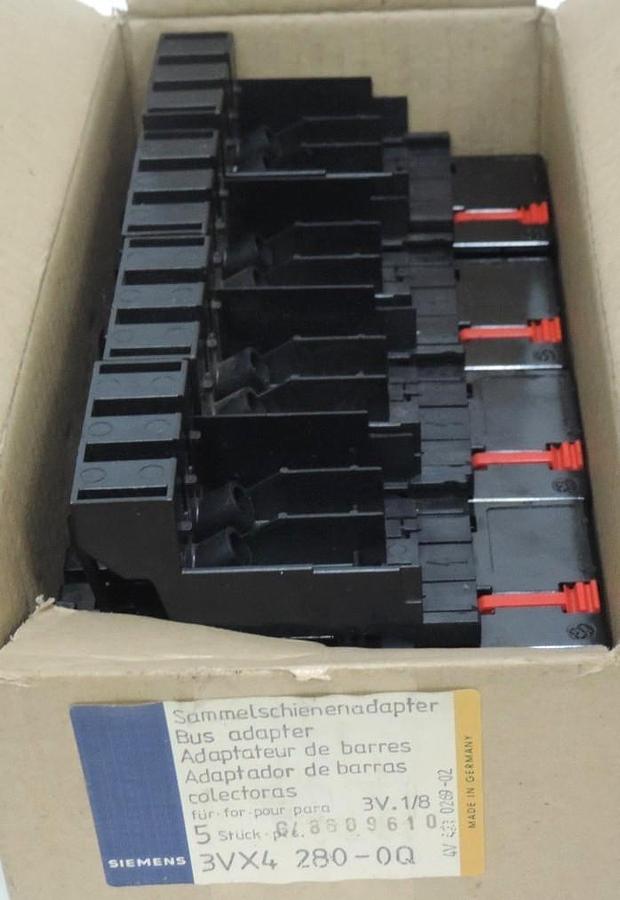 Used LOT OF 4 NIB SIEMENS 3VX4280-0Q BUS ADAPTERS 3VX42800Q