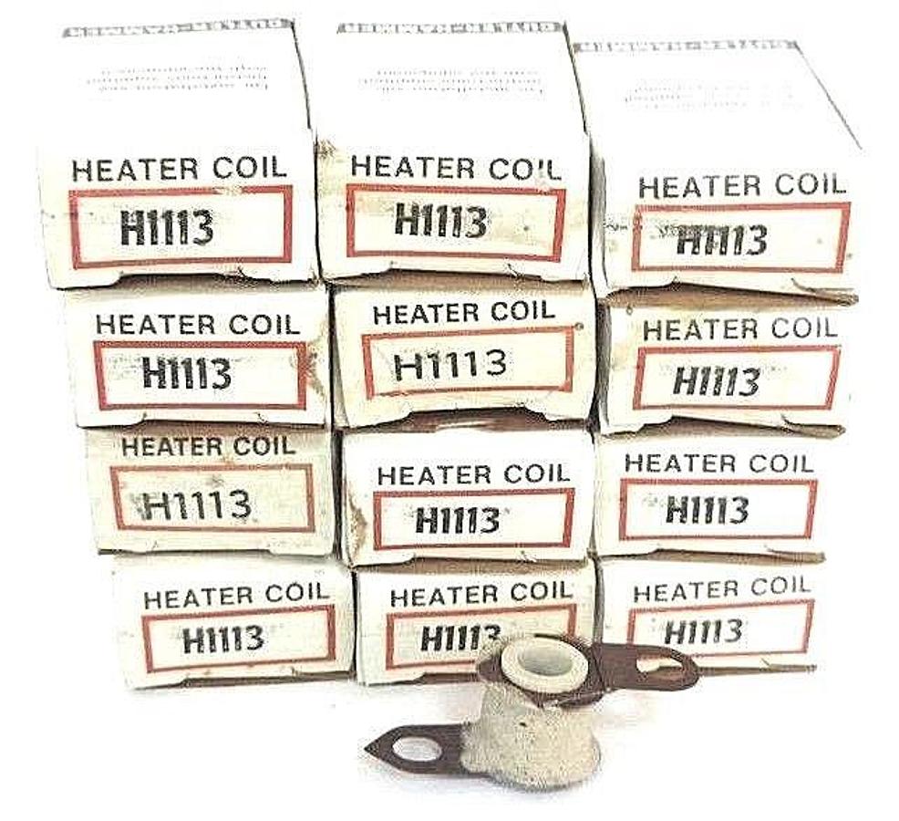 Used LOT OF 12 NIB CUTLER-HAMMER H1113 HEATER ELEMENTS