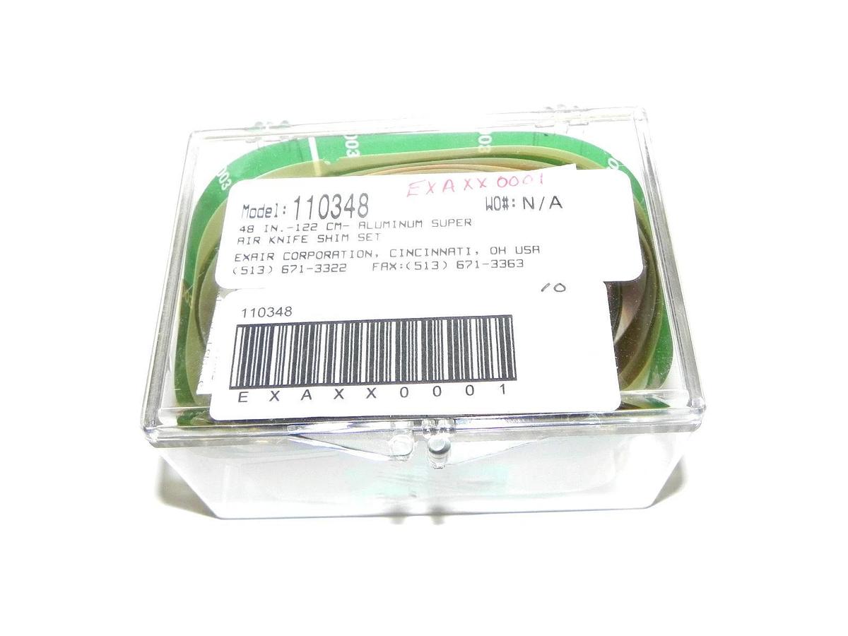 Used NEW EXAIR 110348 ALUMINUM SUPER AIR KNIFE SHIM SET 48IN. 122CM