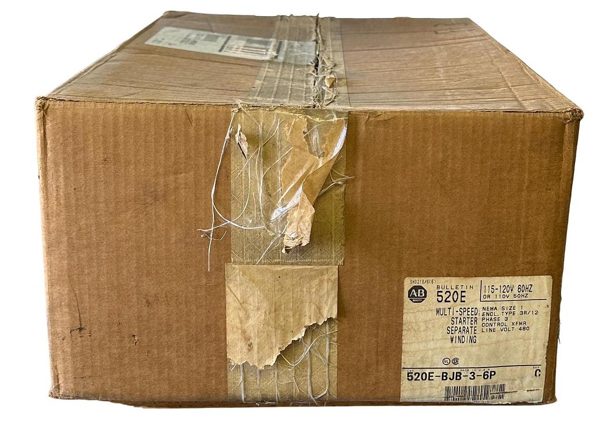 Used ALLEN BRADLEY 520E-BJB-3-6P /C 2-SPEED SEP WINDING STARTER, SIZE-1, 30 A NSMP