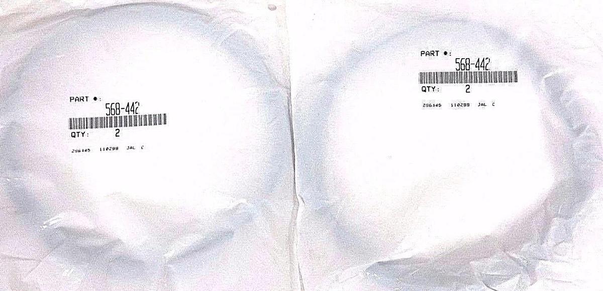 Used NIB PART#: 568-442 O-RING CIRCULAR 568442 - LOT OF 4