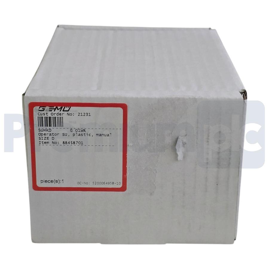 Used GEMU SUMONDO 88458701 SUHKD G 01WR Manual Plastic Single-Use Valve Size D NEW