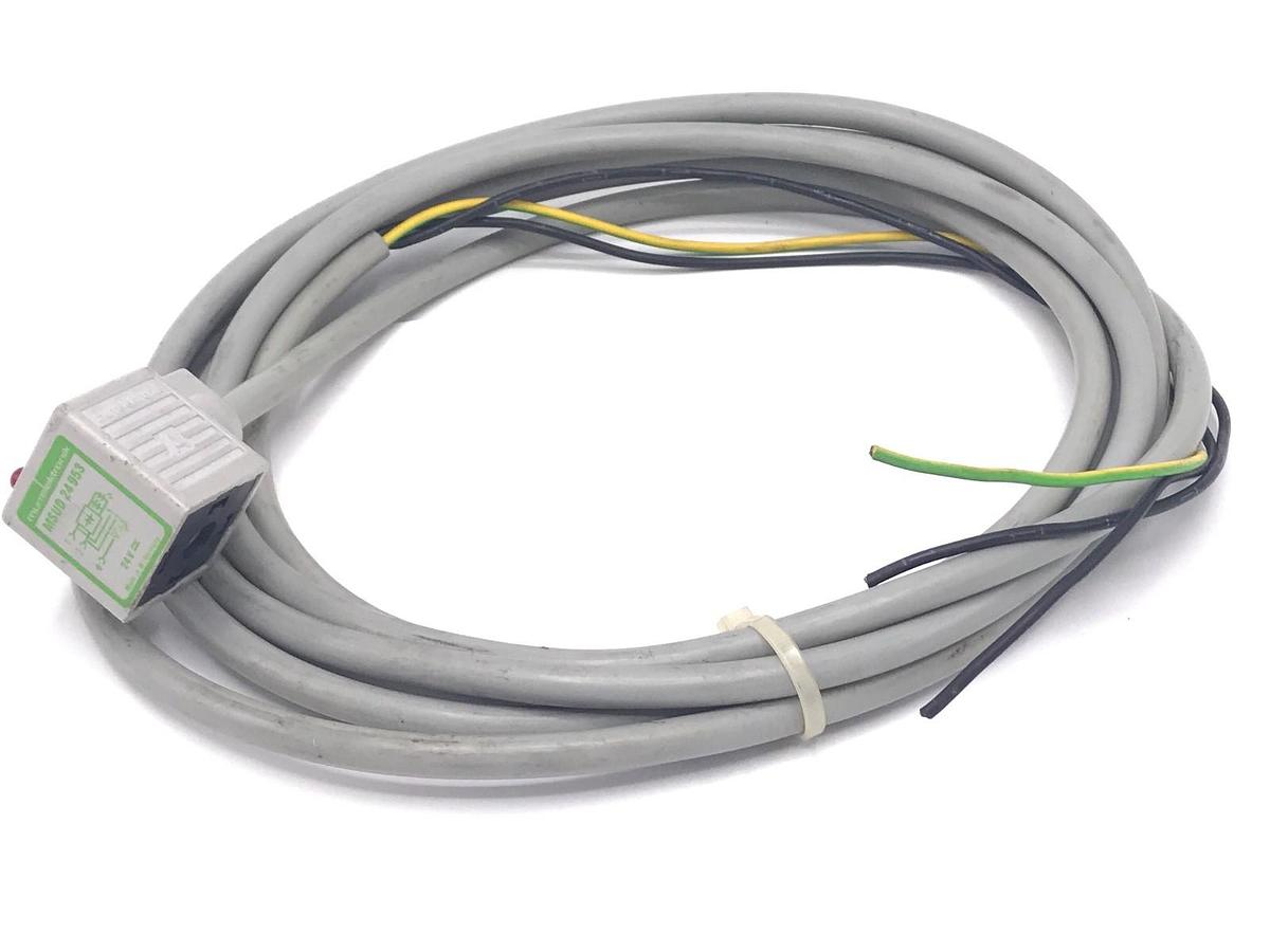 Used MURR ELEKTRONIK MSUD 24953 VALVE PLUG CORD SET 24V