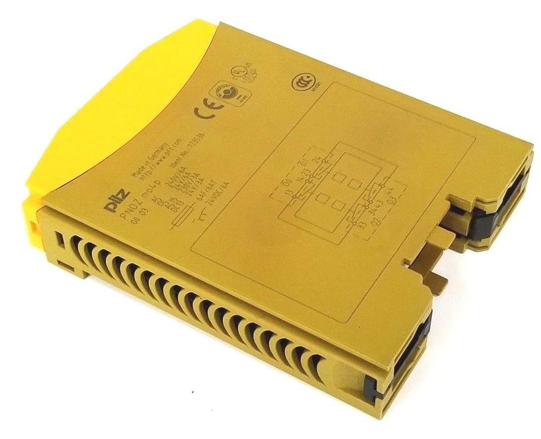 Used PILZ PNOZ-MO4P SAFETY RELAY EXPANSION MODULE PNOZMO4P