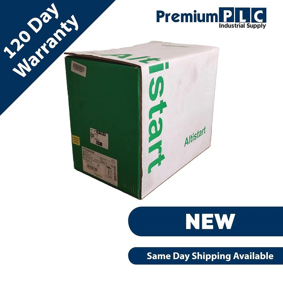 Used NEW SCHNEIDER ELECTRIC ATS22D62S6 ALTISTART 22 SOFT STARTER 208-600V 62A 15-37kW