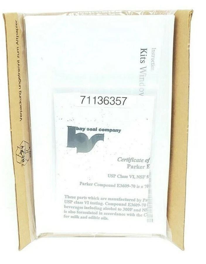 Used NIB ENDRESS + HAUSER KIT OUA260 WINDOW O-RINGS EPDM (USP) 71136357
