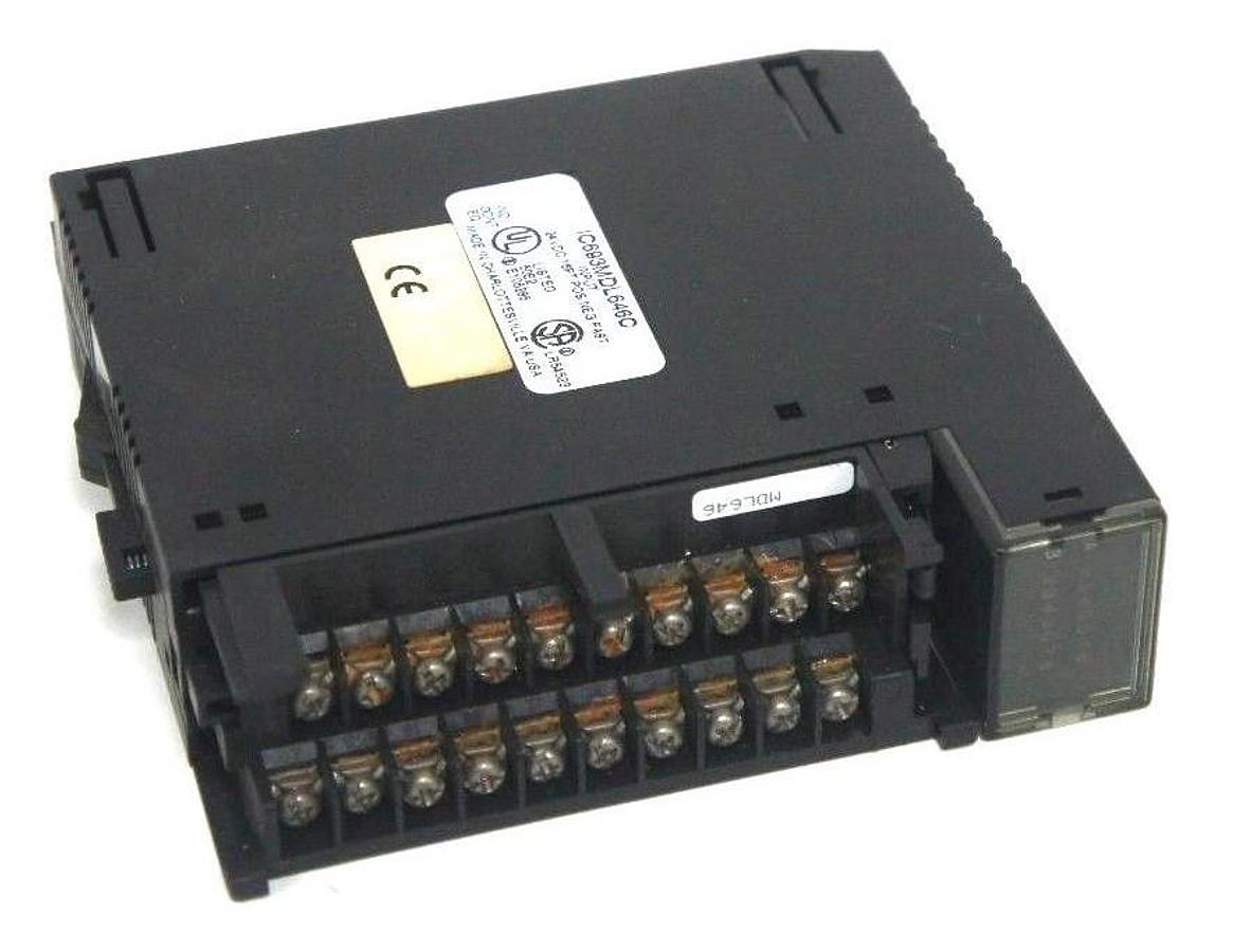 Used GE FANUC IC693MDL646C INPUT MODULE 24VDC 16PT POS/NEG FAST MISSING DOOR