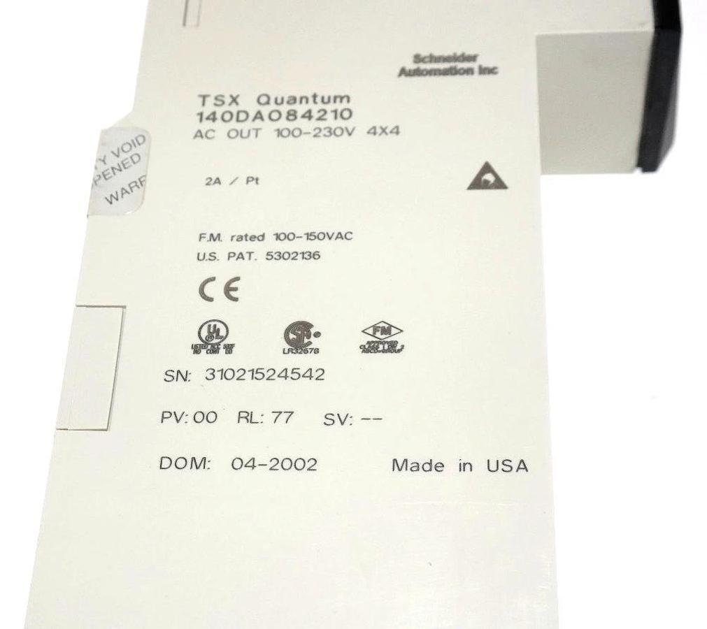 Used AEG SCHNEIDER AUTOMATION 140DAO84210 OUTPUT MODULE 140-DAO-842-10