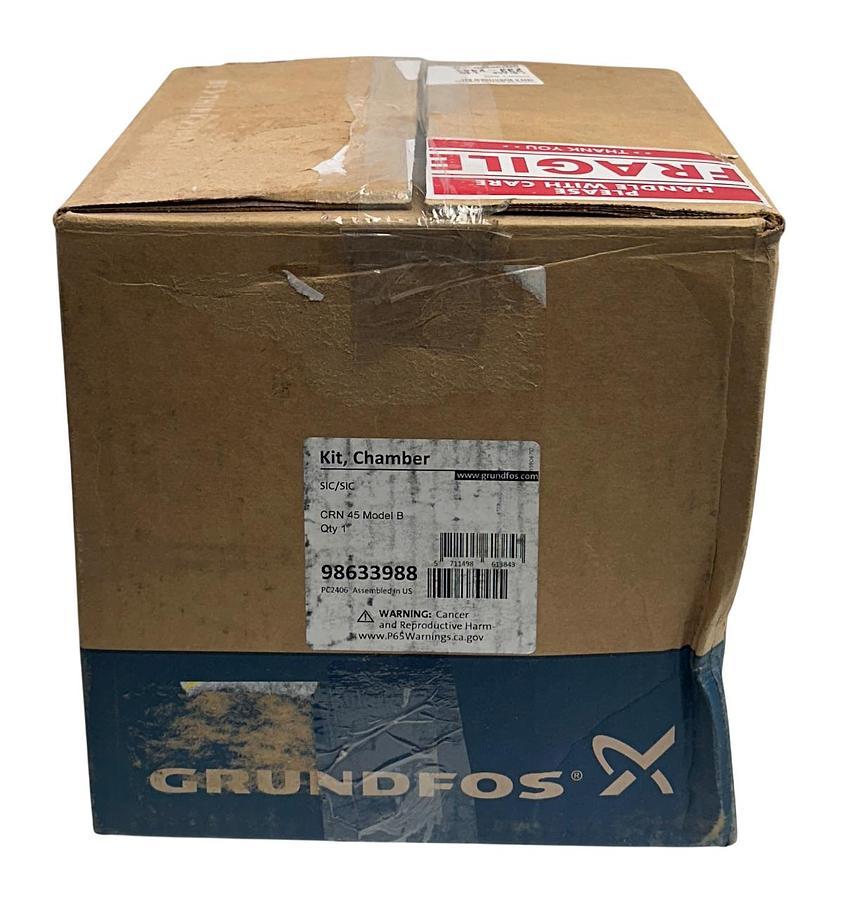 Used GRUNDFOS 98633988 OEM CHAMBER STACK KIT SIC/SIC CRN45 MODEL B FOR PUMP NSMP