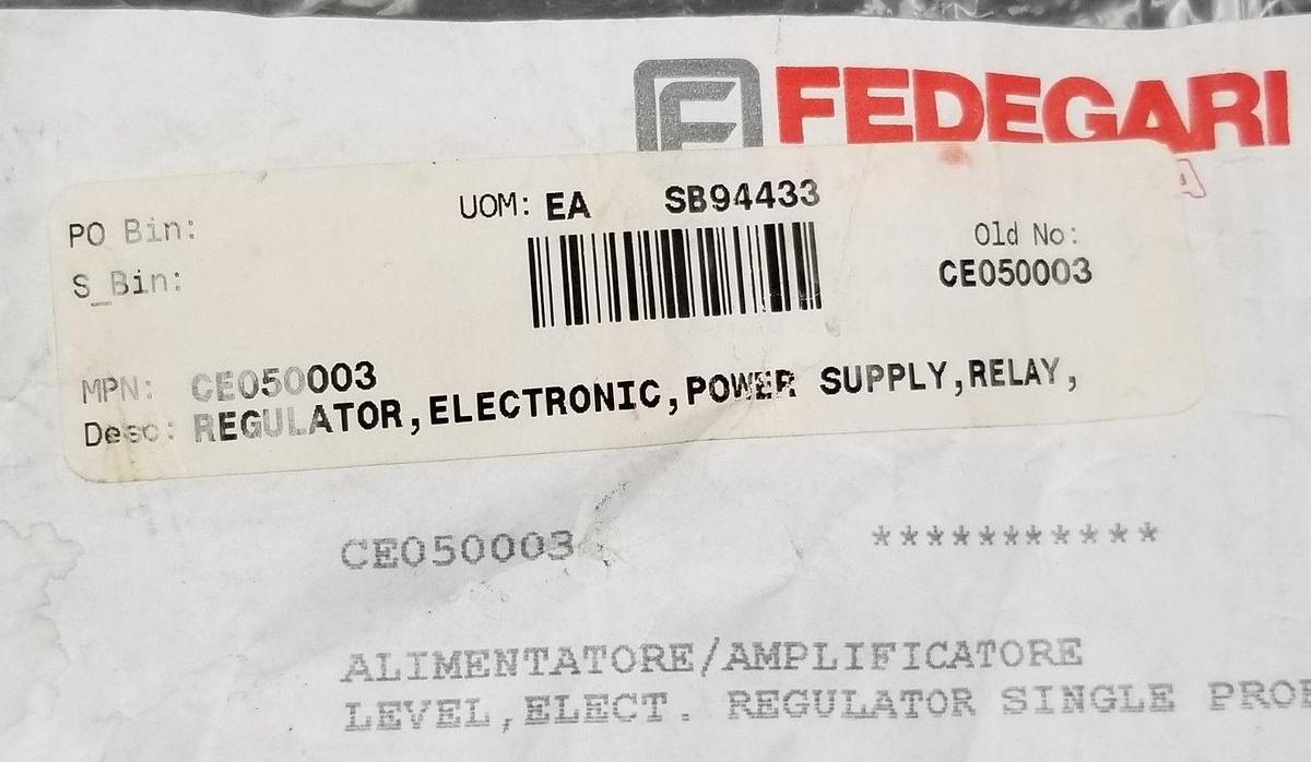 NEW FEDEGARI CE050003 RELAY