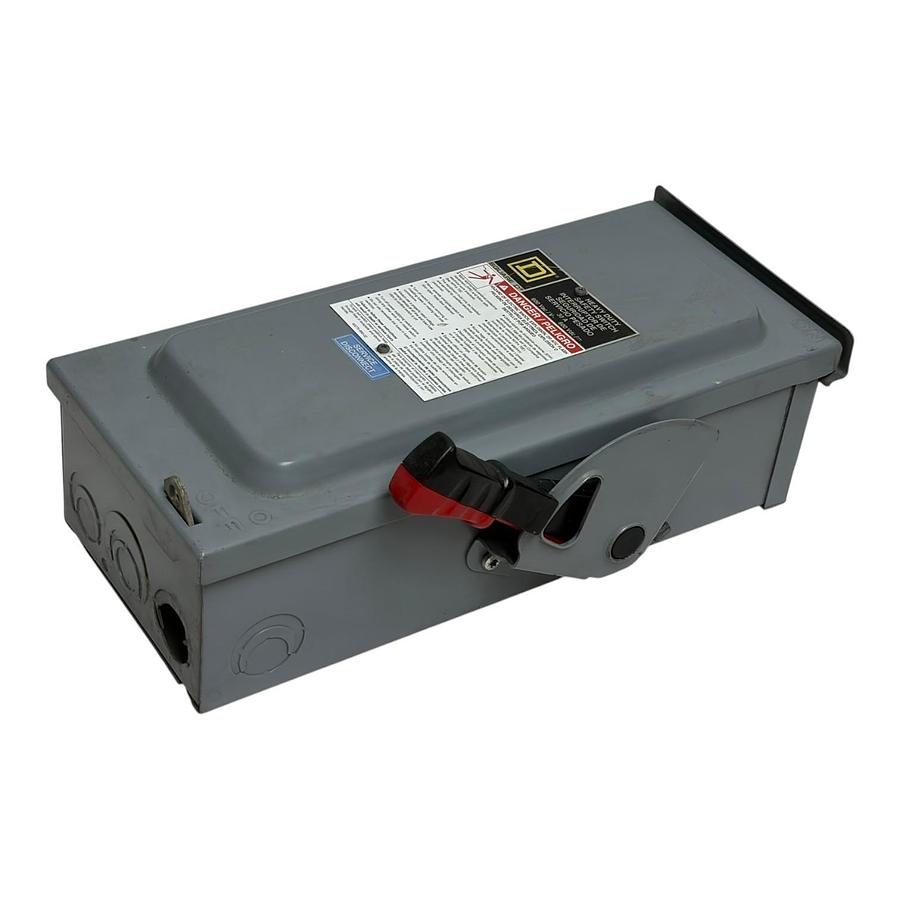 Used Square D HU361RB Heavy Duty Non-Fusible Safety Switch 30A 600V NEMA 3R