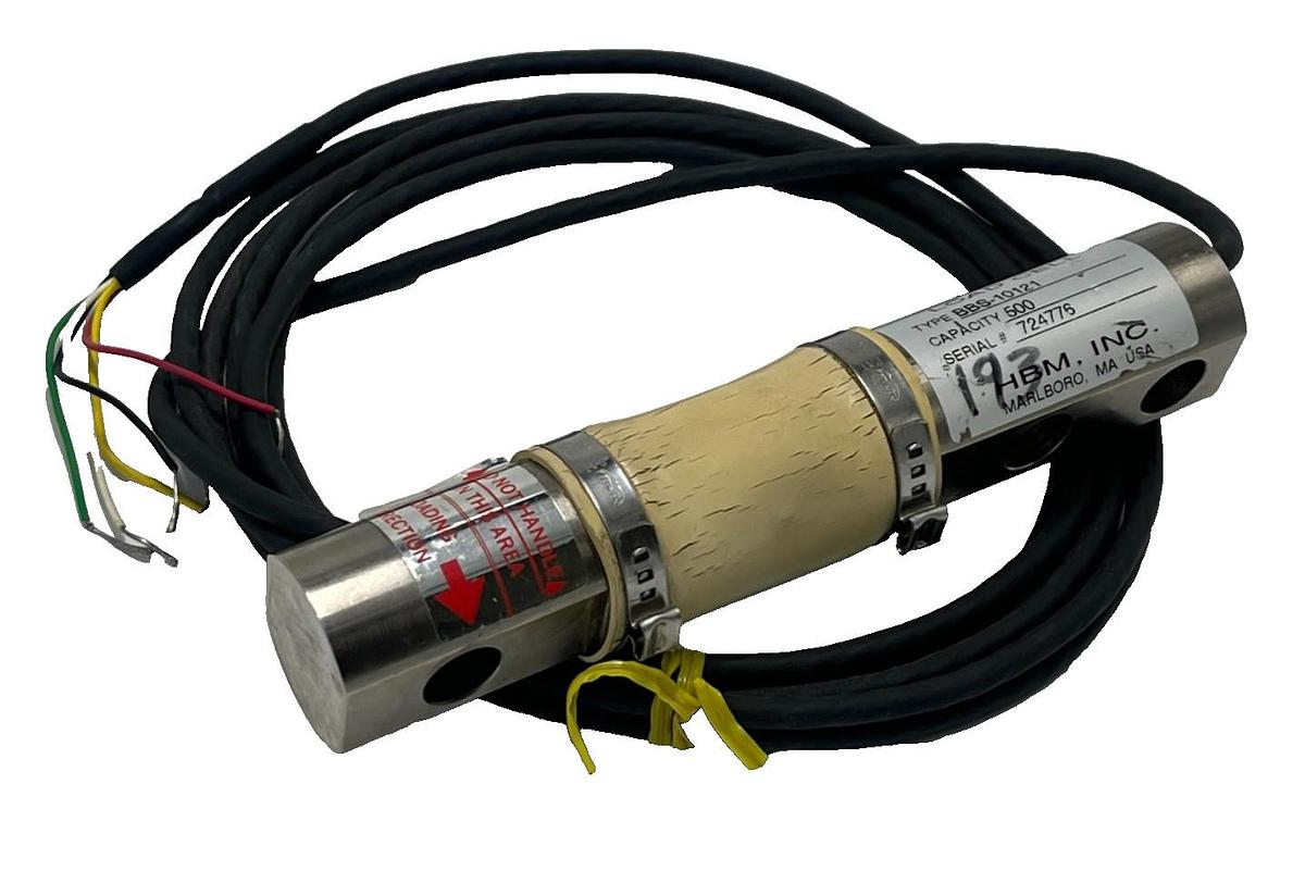 Used HBM BBS-500-10121 N Load Cell 500kg 1012lb Industrial S-Type Shear Beam Sensor