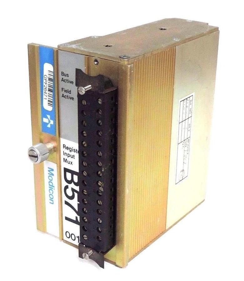 Used GOULD MODICON AS-B571-001 REGISTER INPUT MODULE MUX, ASB571001