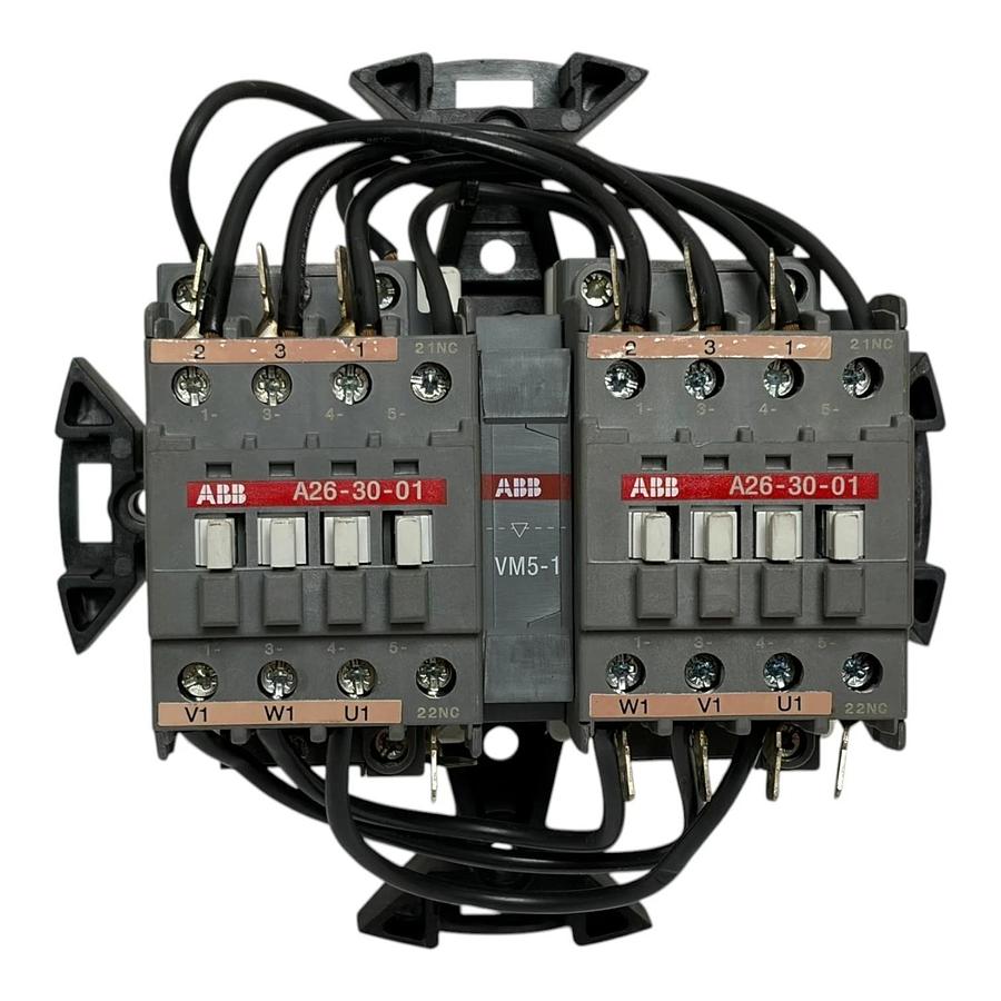 Used Rotork 48054 Reversing Contactor Assembly Dual ABB A26-30-01 Valves VM5-1