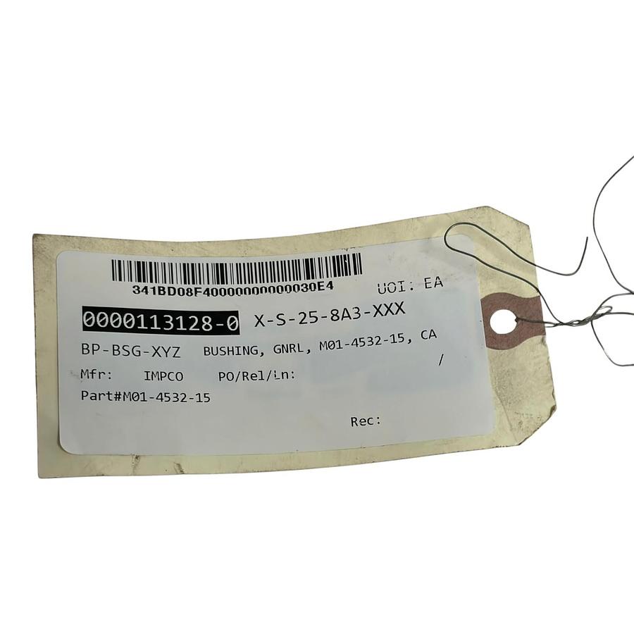 Used IMPCO M01-4532-15 Carbon General Bushing 0000113128-0 BP-BSG-XYZ New Surplus