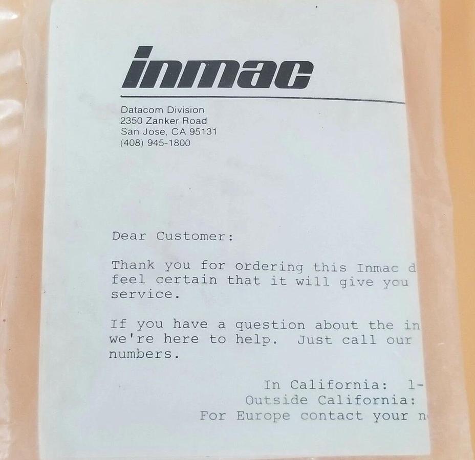 Used NEW INMAC 8125 DATA DRIVER, M