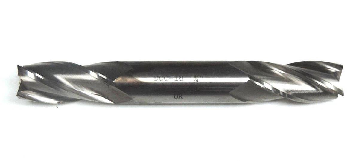 LOT OF 2 NEW DURA MILL DCC-18 DOUBLE ENDED END MILLS 3/4" HSS 4.286" DCC18