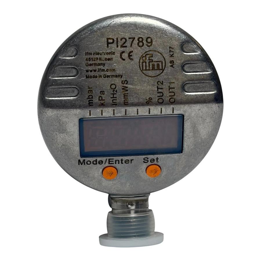 IFM Electronic PI2789 Flush Pressure Sensor with Display IO-Link New Surplus