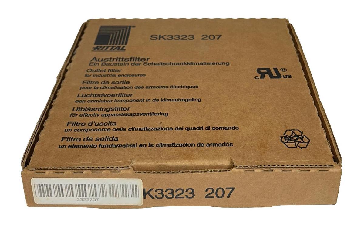 Used RITTAL SK3323 207 / SK3323207 / 3323207 OUTLET FILTER 204x204x30mm NSMP