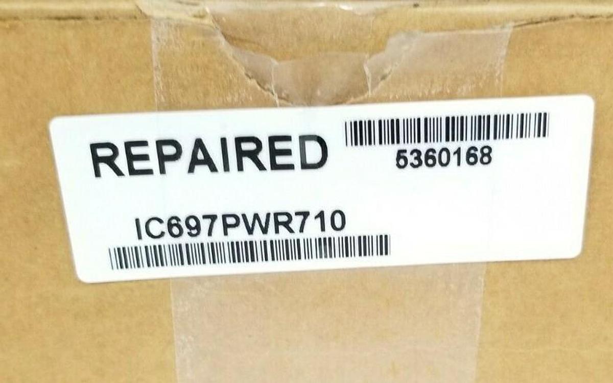 Used REPAIRED GE FANUC IC697PWR710B PROGRAMMABLE CONTROLLER IC697PWR710