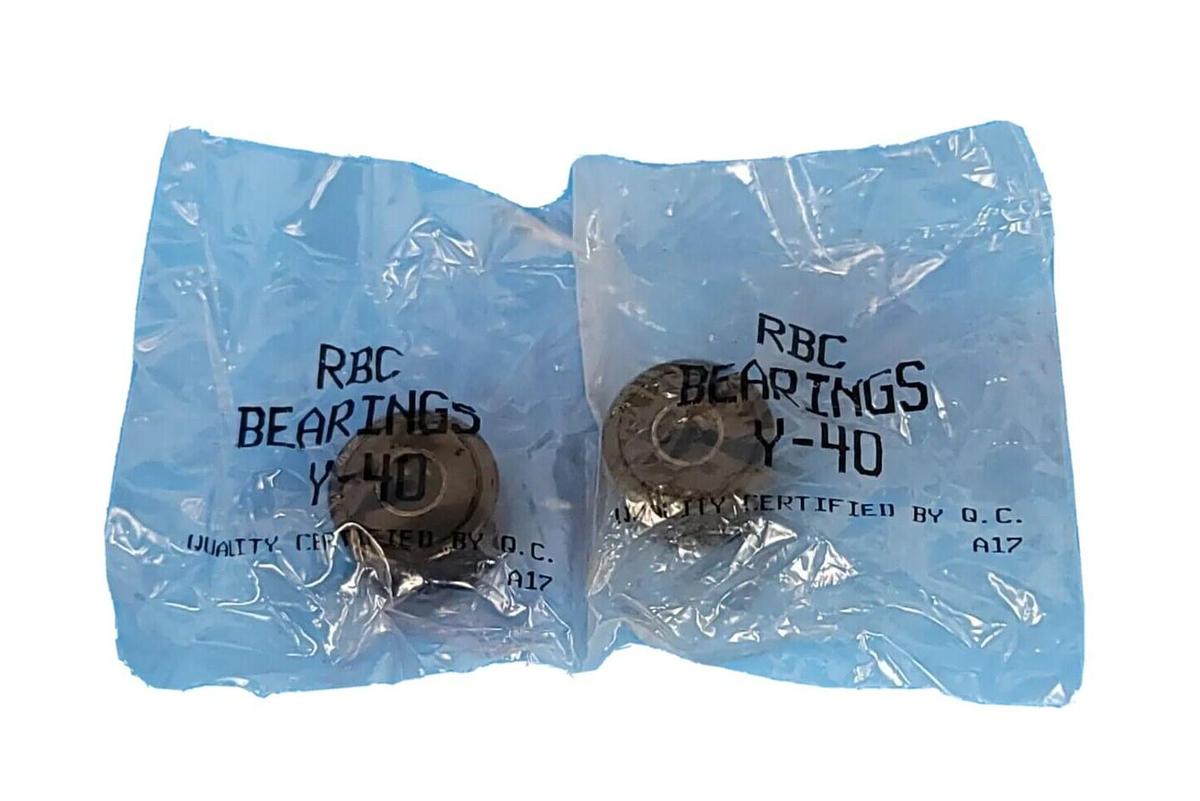 Used LOT OF 2 NIB RBC Y40 CAM FOLLOWERS AND YOKE ROLLERS Y-40