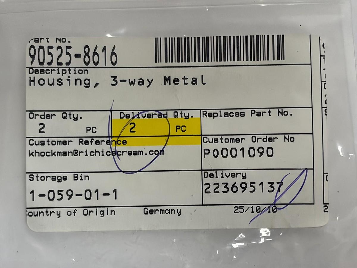 Used Siemens Sirius Act 3SU1550-0AA10-0AA0 3-Way Metal Module Holder Lot of 2