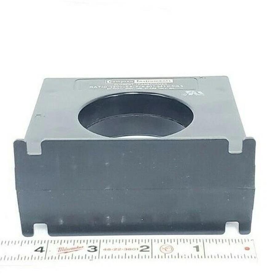 Used CROMPTON INSTRUMENTS 807-943U-SULS CURRENT TRANSFORMER RATION: 1200:5A