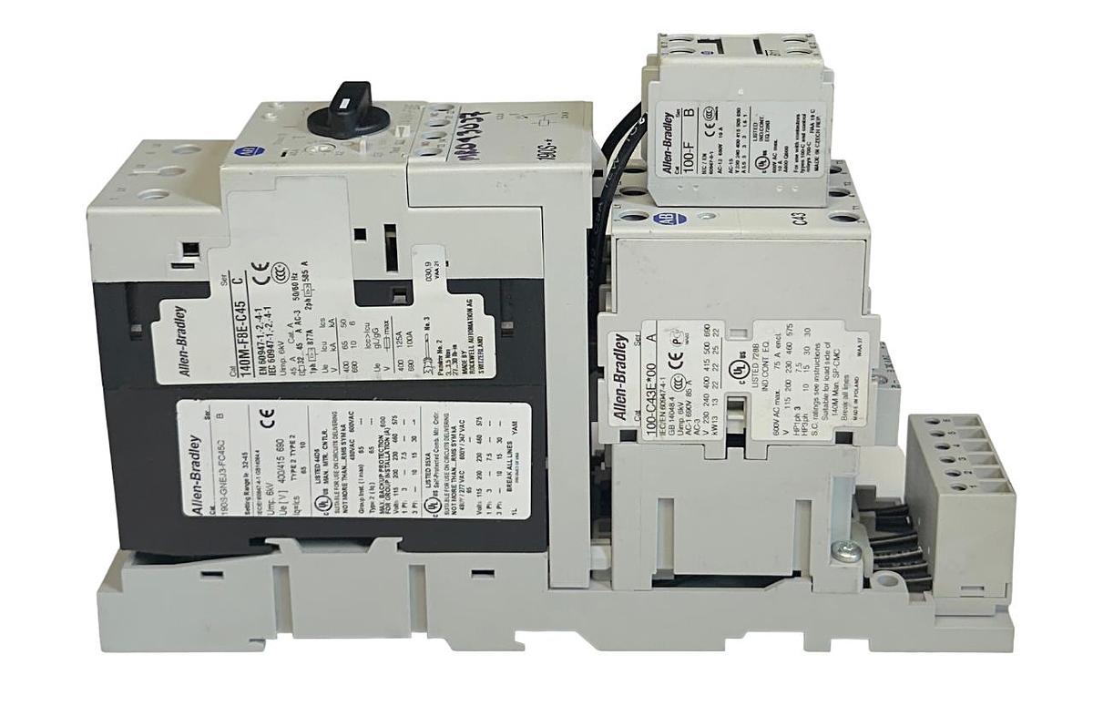 Used NEW ALLEN BRADLEY 190S-GNEJ3-FC45C /B COMPACT STARTER W/ BREAKER 32-45A NSNP