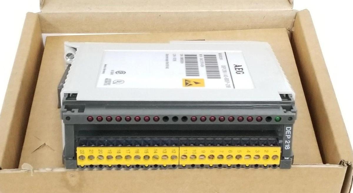 Used NIB AEG MODICON DEP-218 / AS-BDEP-218 DISCREET INPUT MODULE M/N: 042-276-454