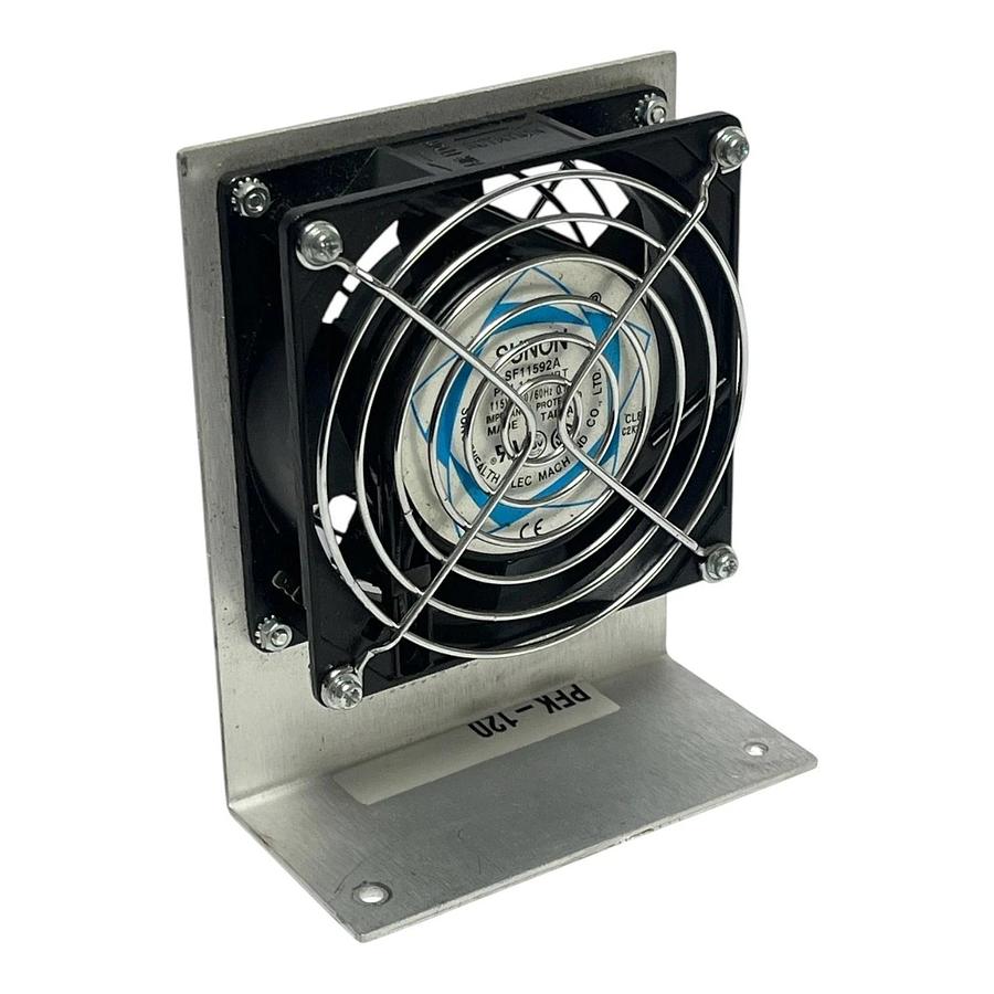 Used Sunon SF11592A 1092HBT AC Axial Fan 115V 92mm w/ Aluminum Bracket & Grills