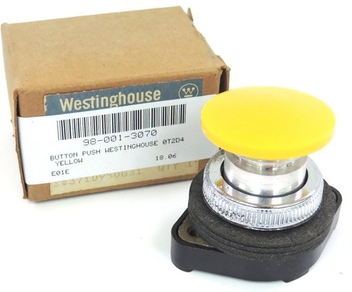 NIB WESTINGHOUSE OT2D4 PUSHBUTTON OPERATOR YELLOW