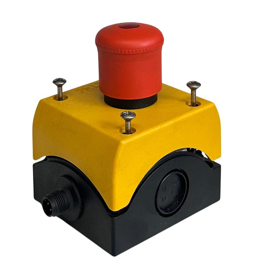 Used IFM AC010S / E-STOP ILLUMINATED IP67 AS-i SAFETY SLAVE PUSH BUTTON 45128 NSMP