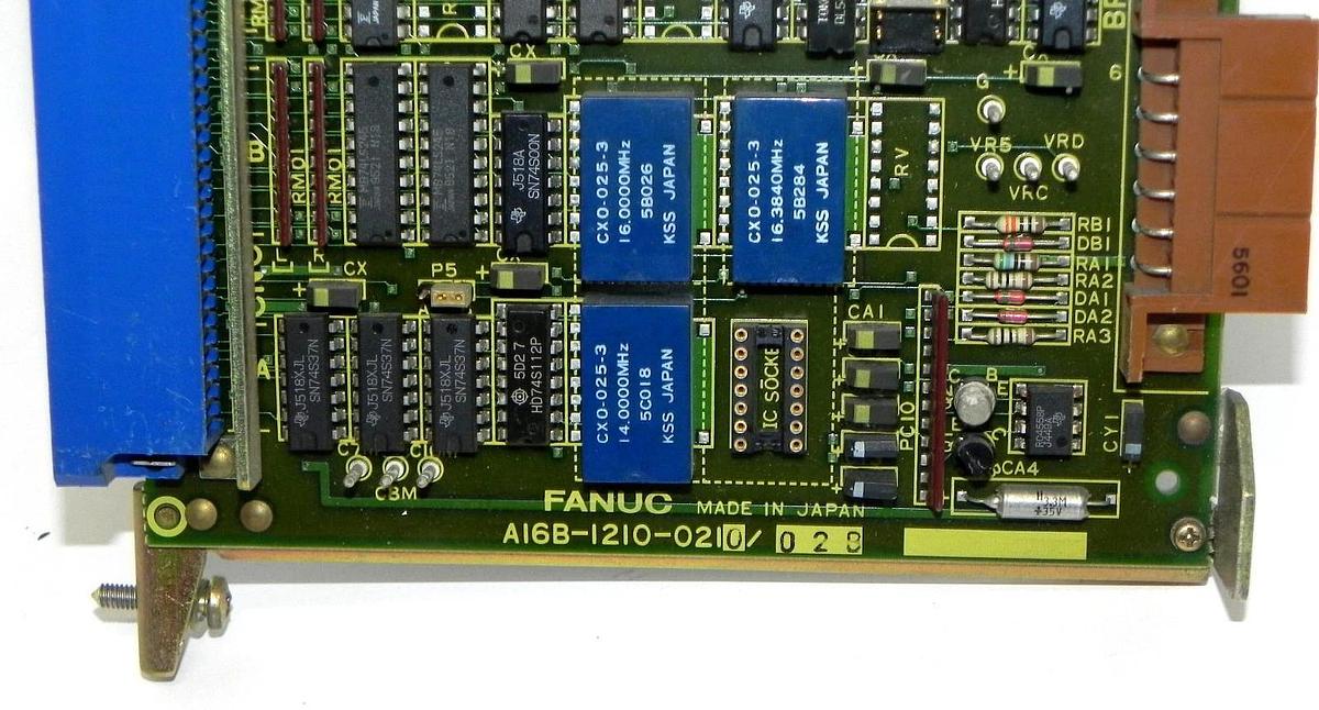 Used FANUC A16B-1210-0210/02B RF MAIN BUFFER BOARD A320-1210-T216/02