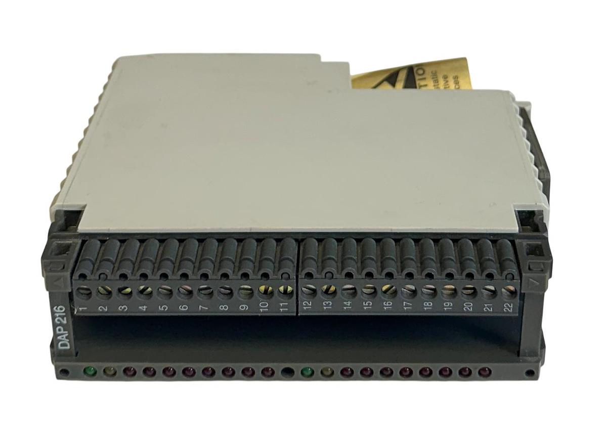 Used AEG MODICON AS-BDAP-216 / DAP 216 TSX OUTPUT MODULE 16 BINARY 24VDC 0.5A NSMP