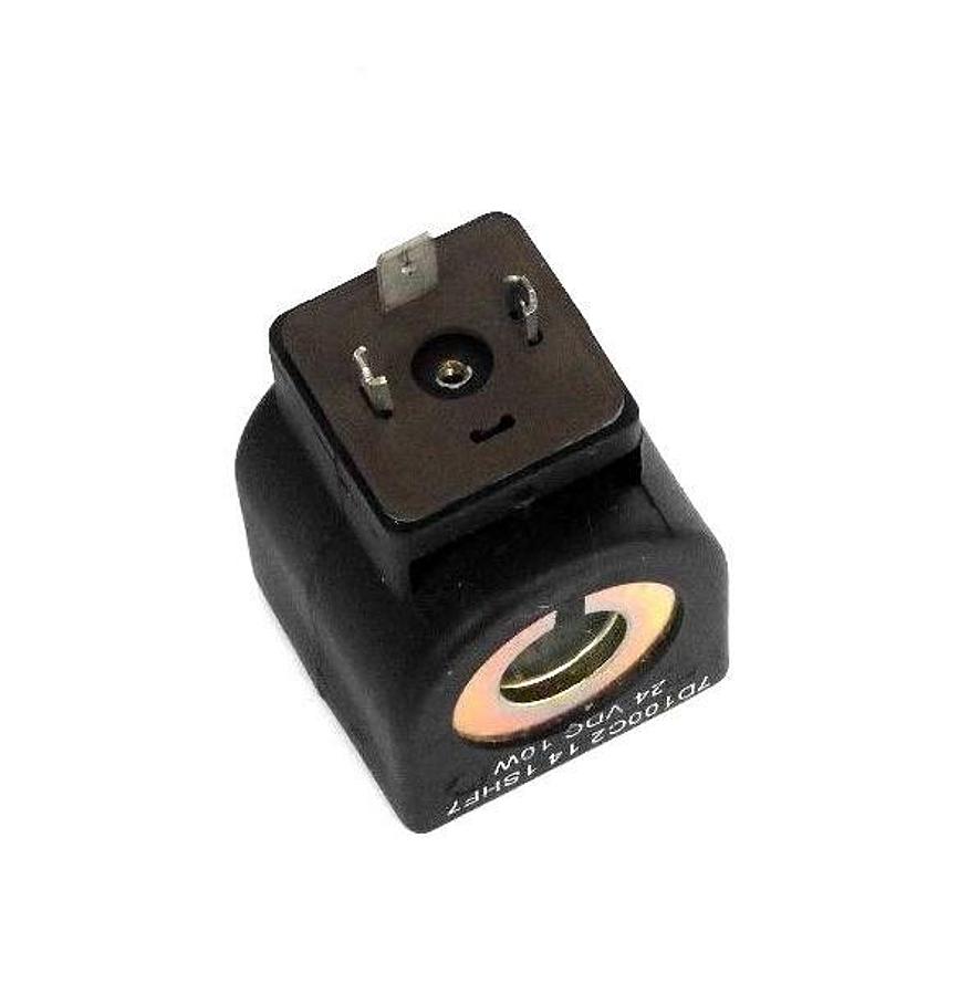 Used PARKER 7D100C2-14-1SHF7 SOLENOID VALVE COIL 24VDC 10W, 7121KBN2NV00