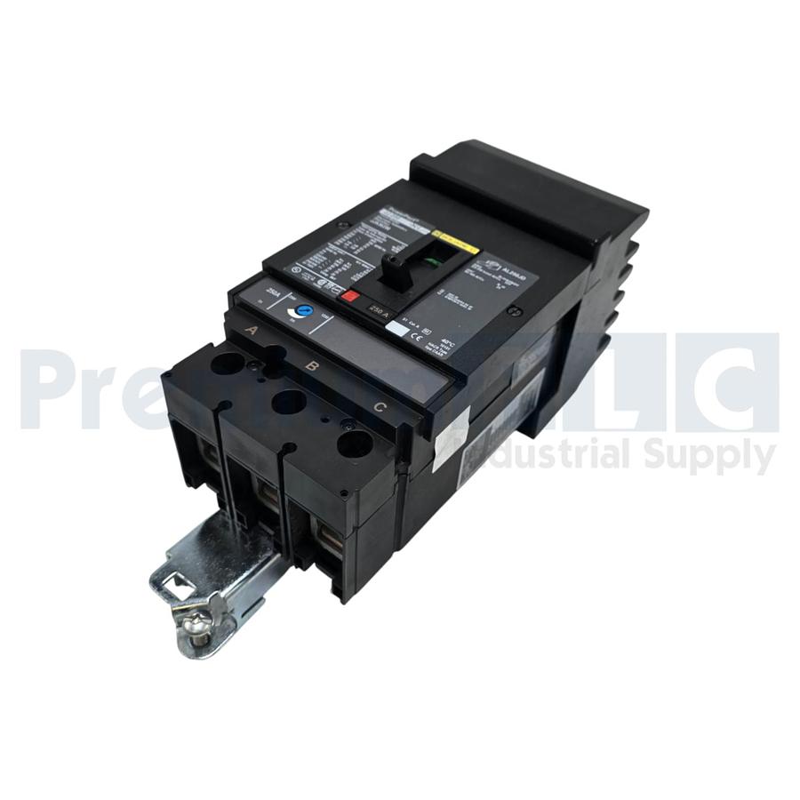 Used SQUARE D JJA36250 PowerPact JJ 250 CIRCUIT BREAKER 250A, 3-POLE, 600VAC NSNP