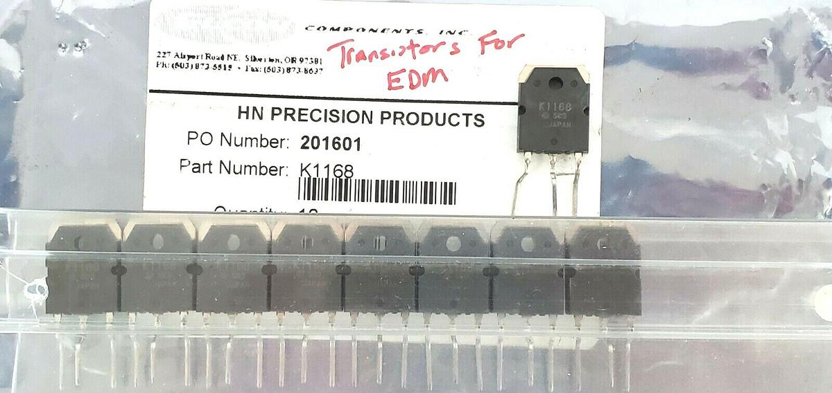 Used LOT OF 9 NEW HITACHI K1168 SEMICONDUCTORS