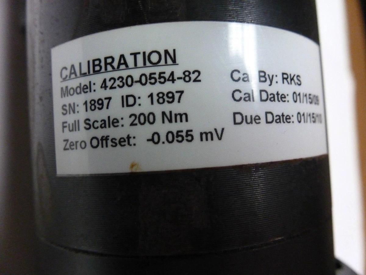 Used ATLAS COPCO 4230-0554-82 NUT RUNNER W/ 4230-1490-80B MOTOR AND ANGLE ENCODERS