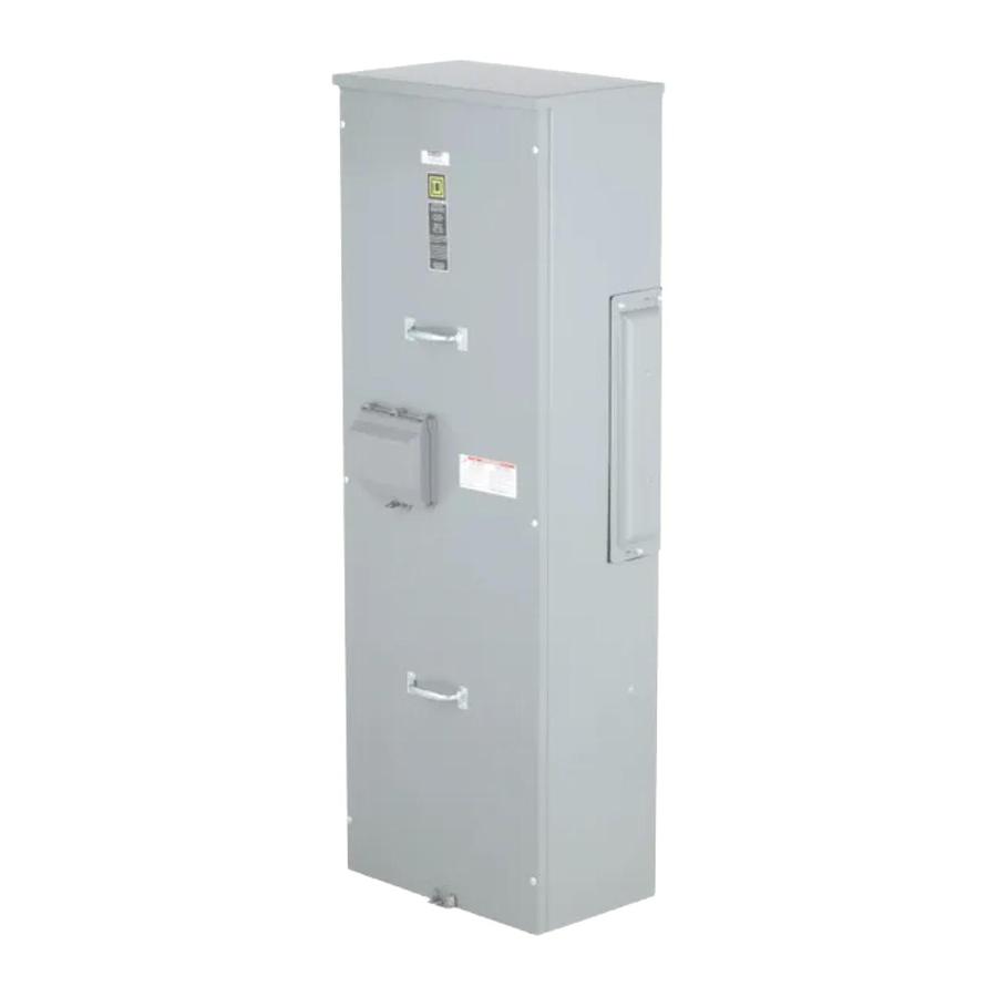 Square D EZM1400CB EZ Meter-Pak Main Circuit Breaker Unit 400A 120/240VAC 1Ph/3W