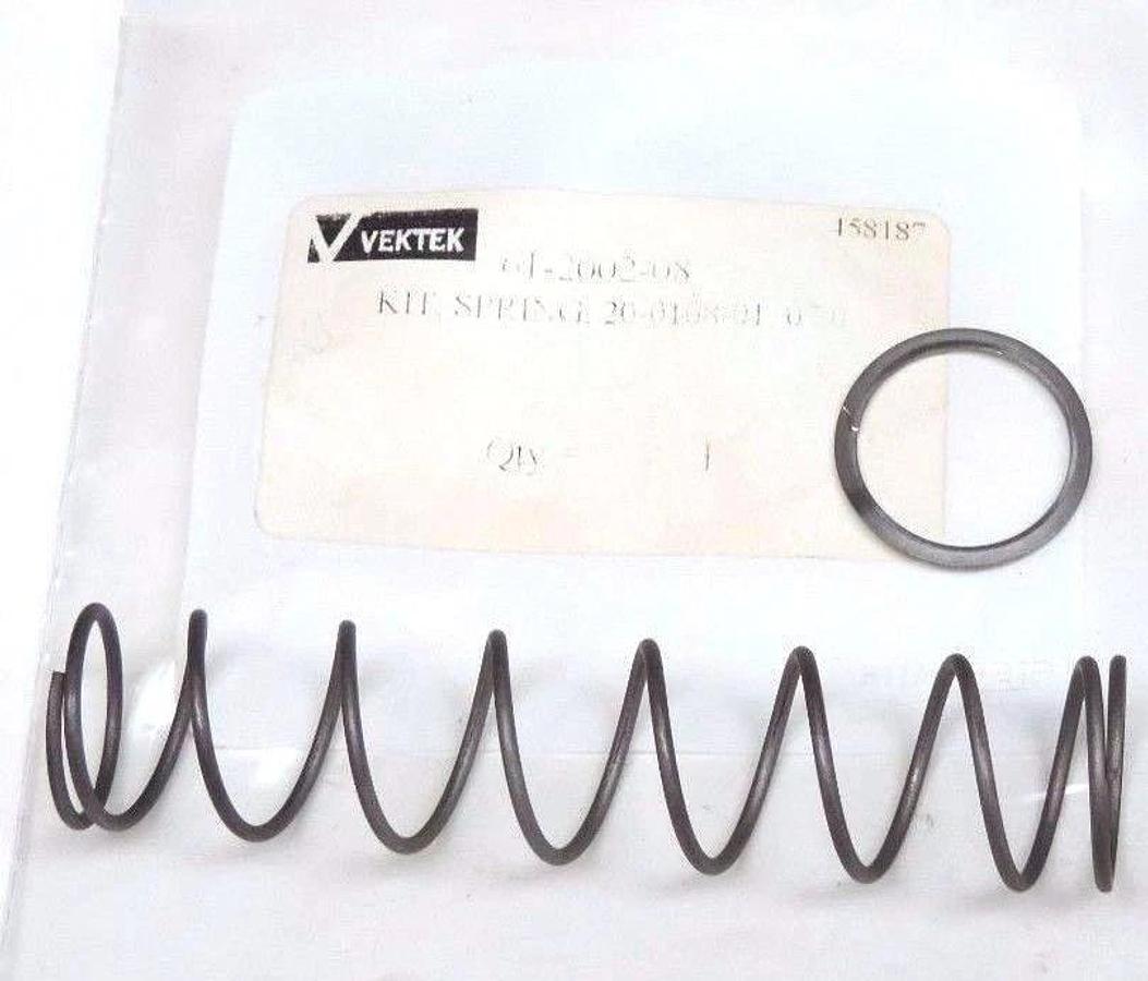 Used LOT OF 2 NEW VEKTEK 61-2002-08 KIT, SPRING, 20-0108-01, 07,0