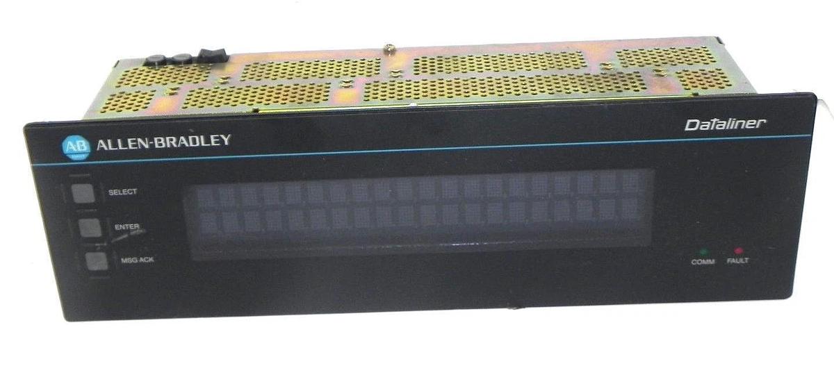 Used ALLEN BRADLEY 2706-E23J16B1 OPERATOR INTERFACE 2LINE DATALINER SER. D REV. D