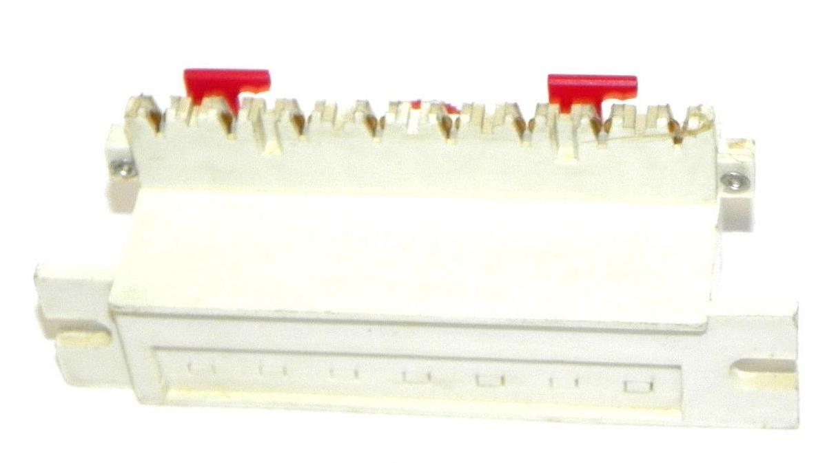 Used MIDDCO 21520 TERMINAL BLOCK 8POLE DUAL MOUNT