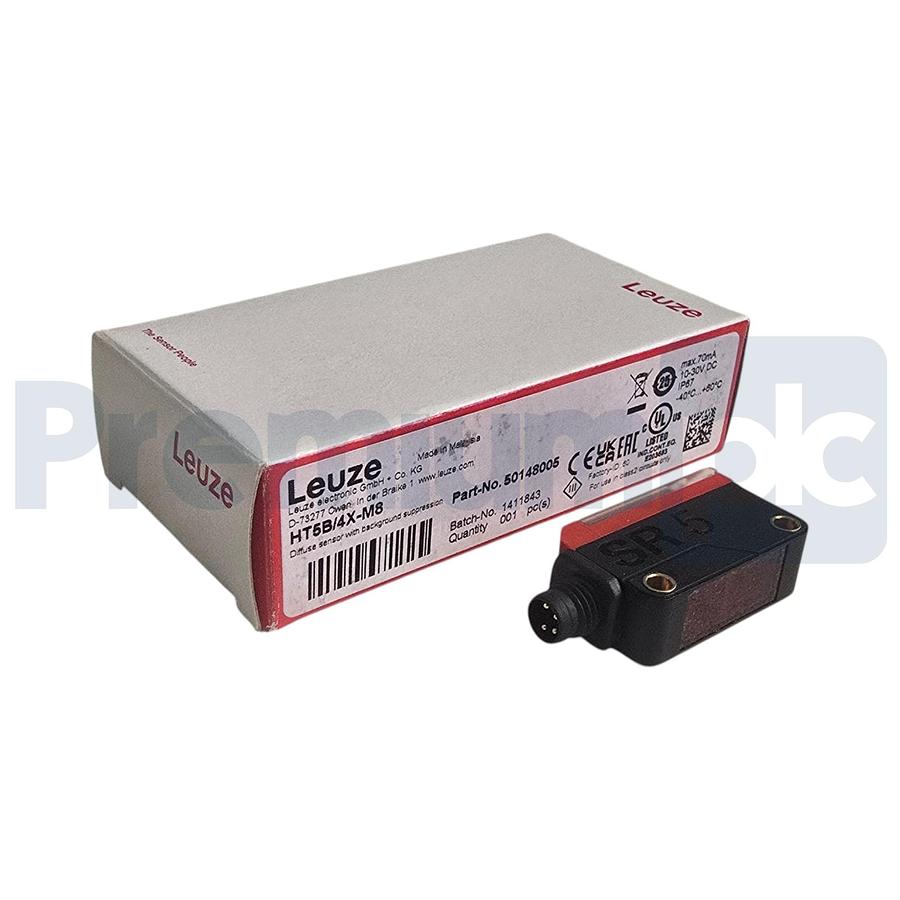 Used Leuze HT5B/4X-M8 | 50148005 Diffuse Sensor w/Background Suppression M8 Conn NSMP