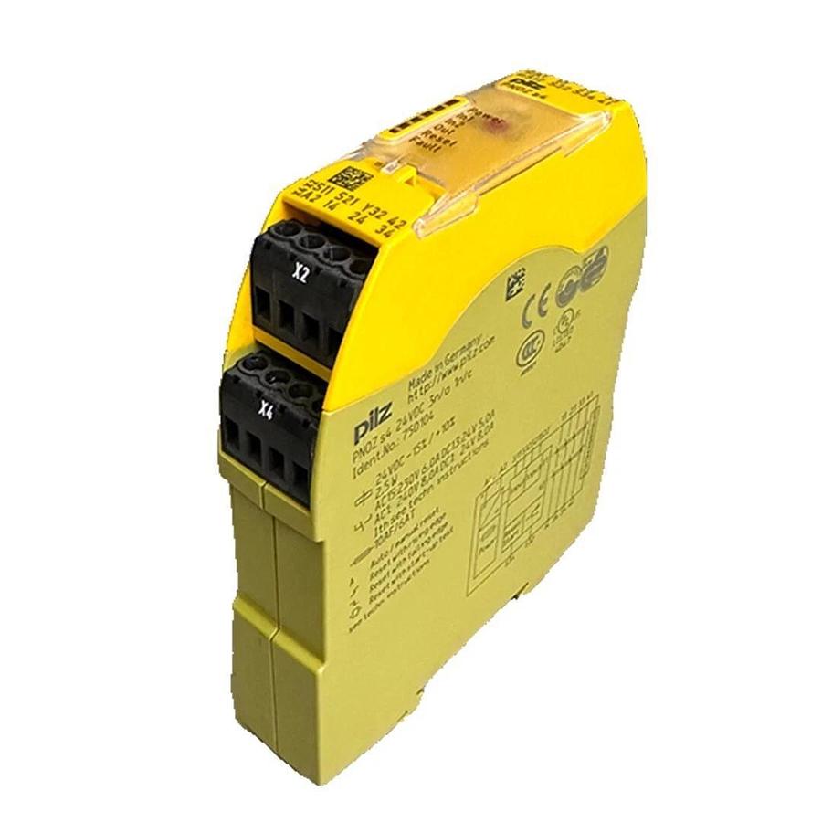 Used PILZ PNOZ s4 24VDC 3n/o 1n/c SAFETY RELAY 750104 PNOZ s4