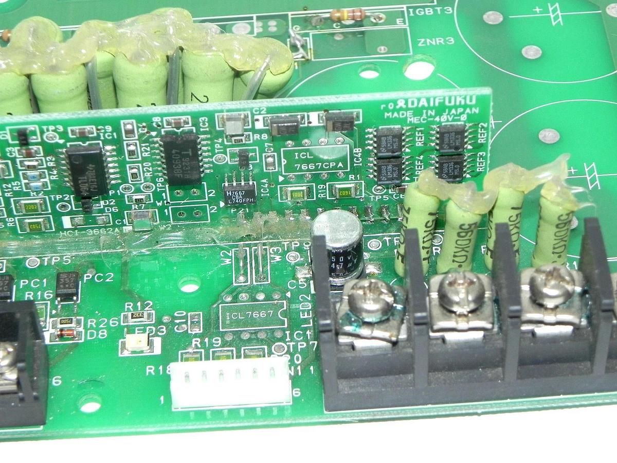 Used DAIFUKU HCA-3661A BOARD IH SR0T1 W/ MEC-40V-0 BOARD