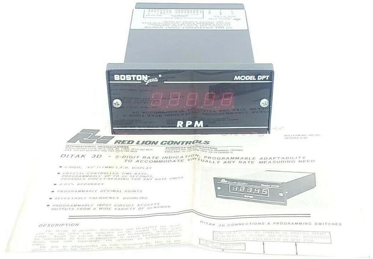 NEW BOSTON GEAR MODEL DPT CONTROLLER PT#: OEMEG001, OEMEG001 REDLION RPM