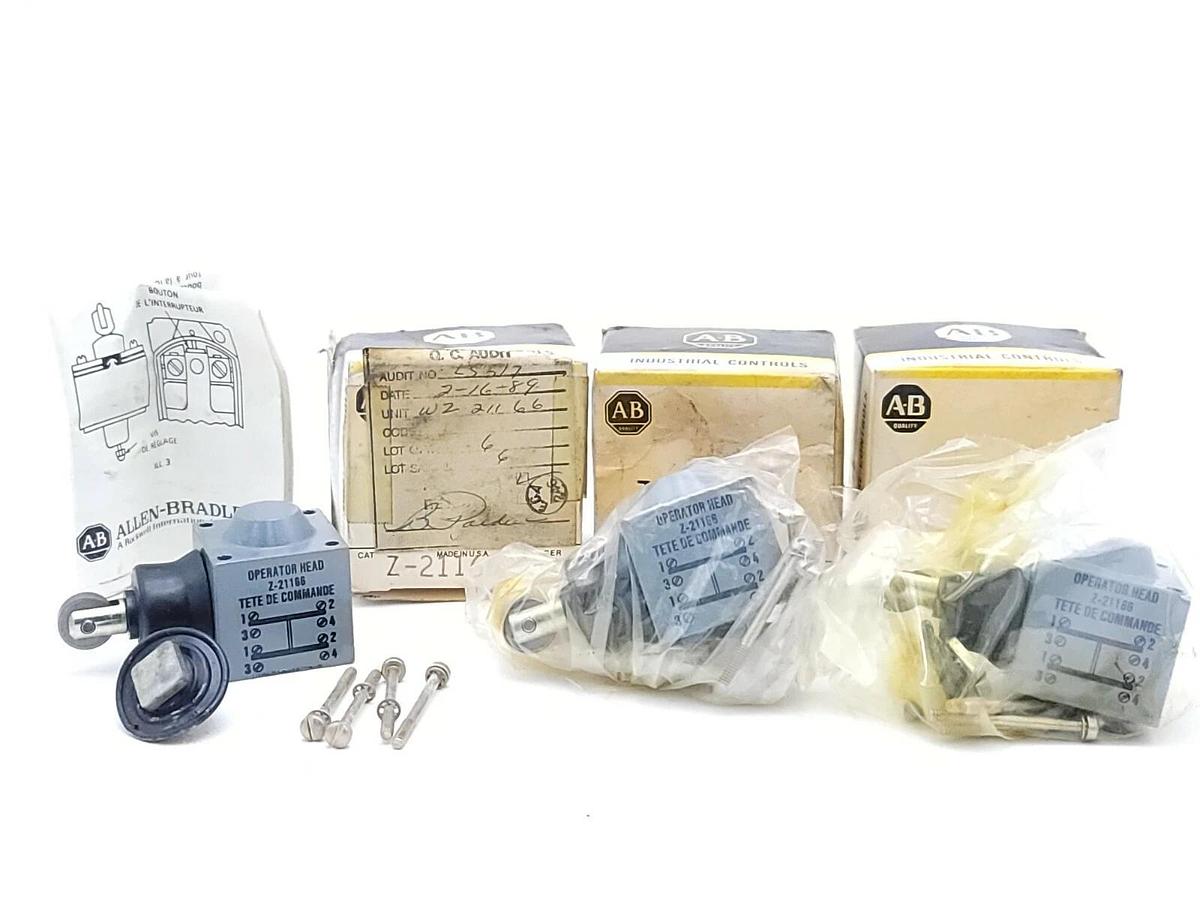 LOT OF 3 NIB ALLEN BRADLEY Z-21166 OPERATOR HEADS Z21166