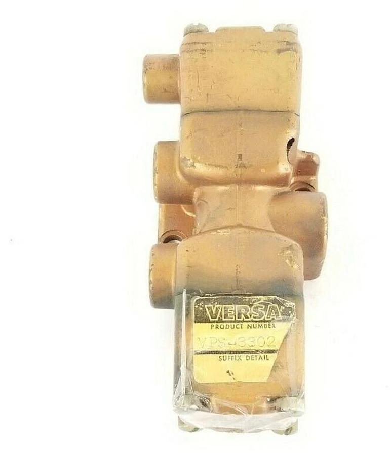 Used VERSA VPS-3302 BRASS DIRECTIONAL CONTROL VALVE VPS3302