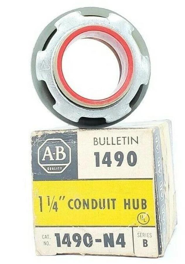 Used NEW ALLEN BRADLEY 1490-N4 CONTACT HUB 1 1/4'' 1490N4 SER. B