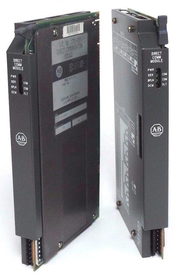 Used 2 ALLEN BRADLEY 1771-DCM DIRECT COMMUNICATION MODULES SER. A 1771DCM F/W: REV. H